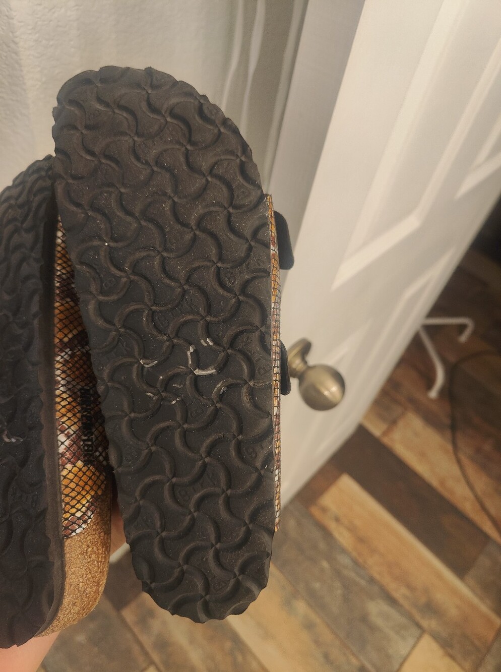 Birkenstock Arizona Sandals Black Silver Snake Print, 40 - Picture 5 of 5